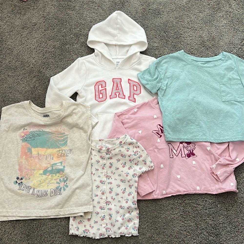 Girls size 6 bundle tops